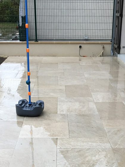 Réalisation d'une terrasse chez un particulier à Gravigny